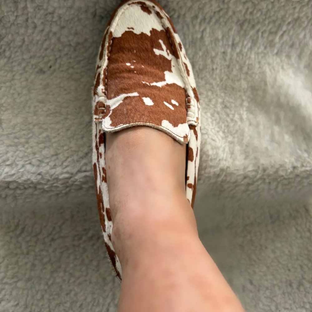 Hush Puppies Tan and Cream Patterned Loafers - Picture 6 of 6
